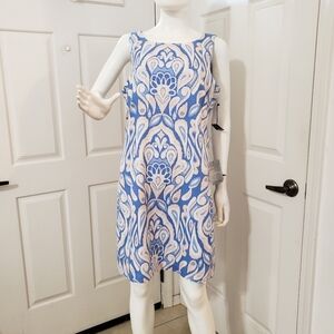 Vince Camuto Blue and White Dress